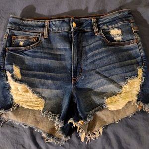 American Eagle high rise shortie shorts size 14